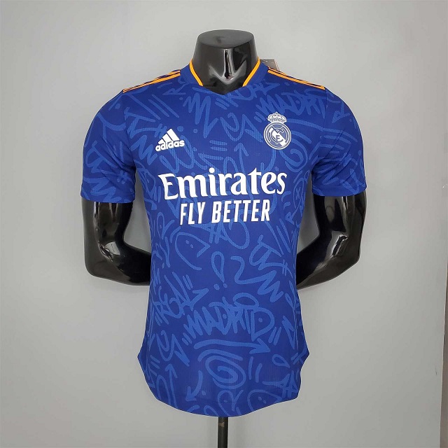 AAA Quality Real Madrid 21/22 Away Dark Blue Jersey(Player)